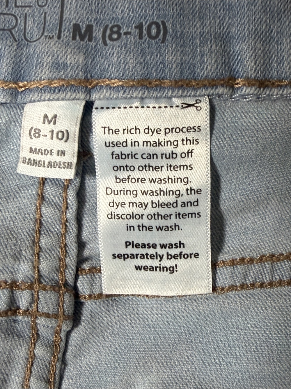 Time and Tru Light Blue Denim Cuffed Jean Shorts SKU1535 - Picture 12 of 12